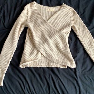 Hollister cross front sweater